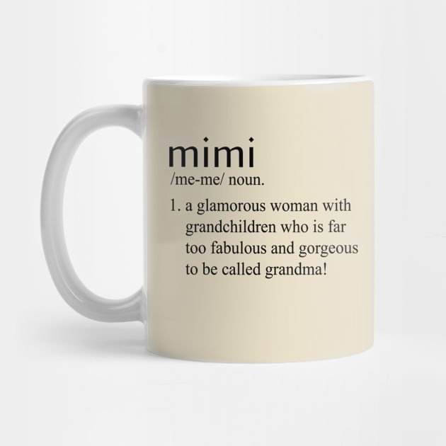 mimi definition t shirt grandma shirt by Rakla